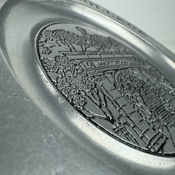 Vtg 87 Pewter Marywood College University Souvenir Collectible Plate Ambassadors - Picture 8 of 15